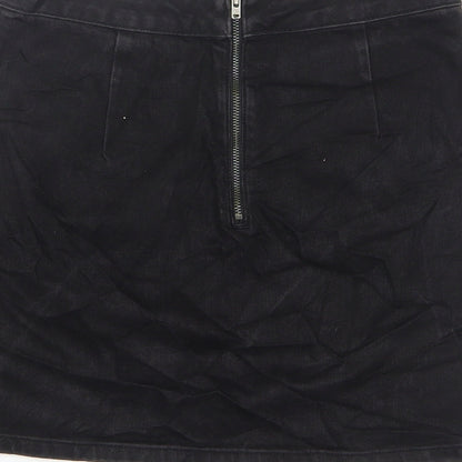 Womens UK Size 25 in Topshop Mini Denim Skirt