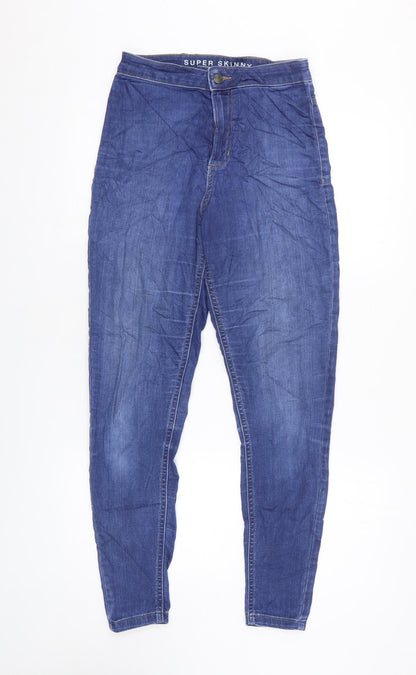 Womens UK Size 8 Marks and Spencer Regular Fit Skinny Blue Jeans