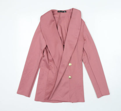 I SAW IT FIRST Womens Pink Jacket Blazer Size 6