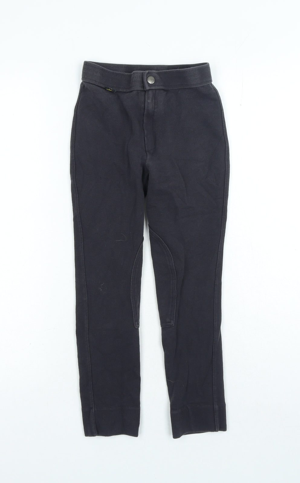 Saxon Girls Grey Cotton Jegging Trousers Size S Regular Zip