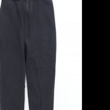 Saxon Girls Grey Cotton Jegging Trousers Size S Regular Zip