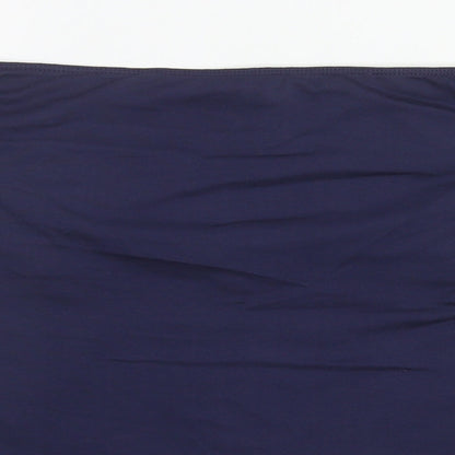 George Womens Blue Cotton Cropped Blouse Size 18 Off the Shoulder