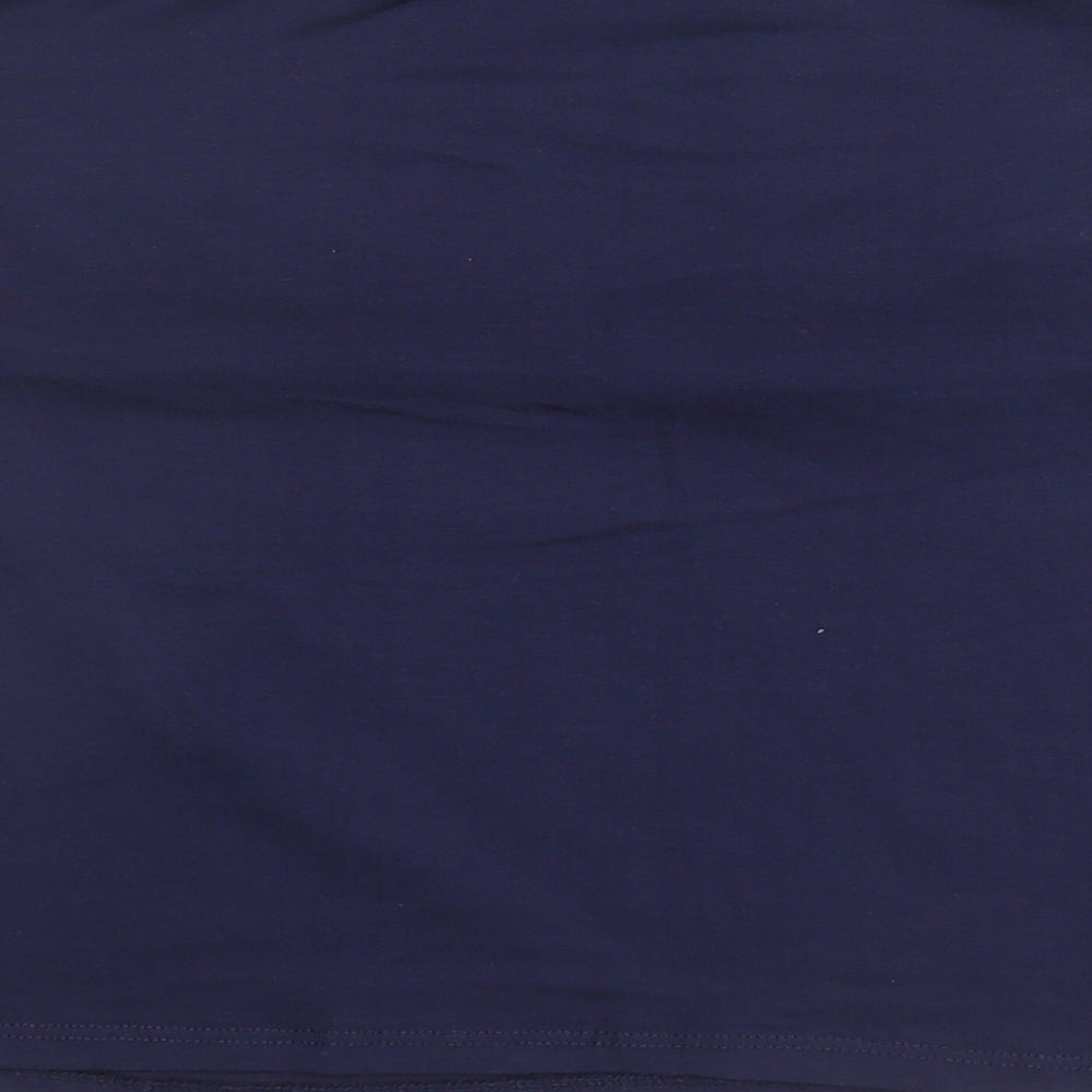 George Womens Blue Cotton Cropped Blouse Size 18 Off the Shoulder