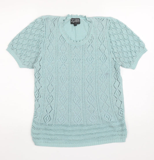 Womens UK Size S Casamia Blue Pullover Jumper