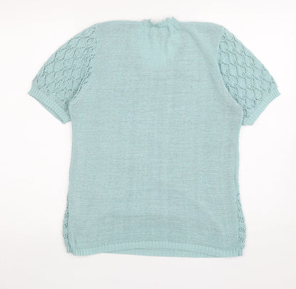 Womens UK Size S Casamia Blue Pullover Jumper