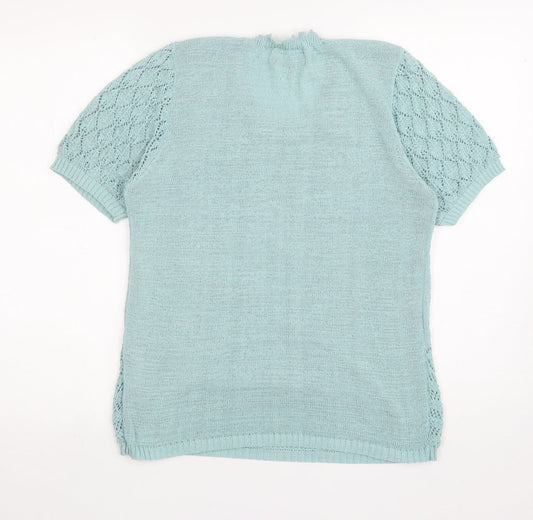 Womens UK Size S Casamia Blue Pullover Jumper