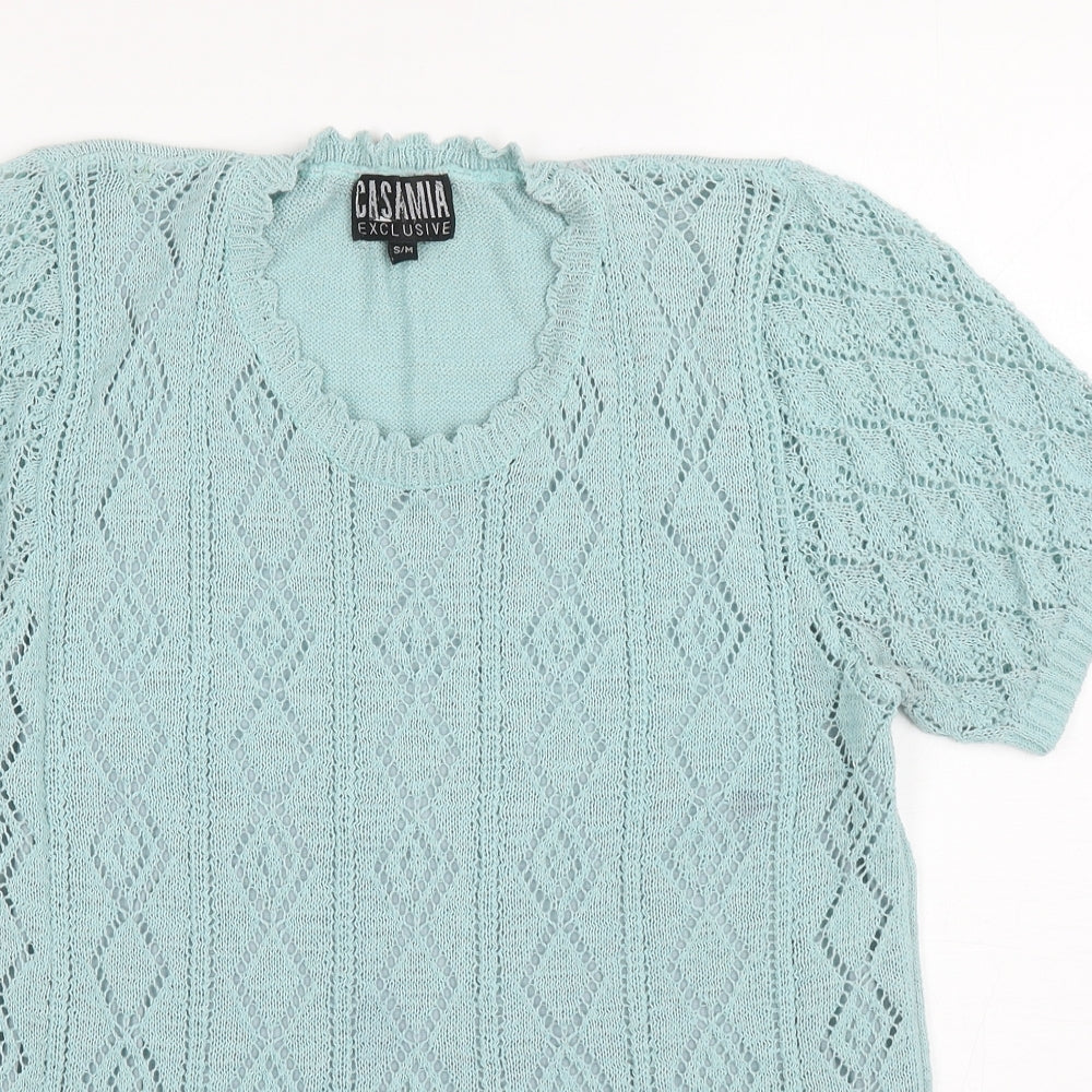 Womens UK Size S Casamia Blue Pullover Jumper