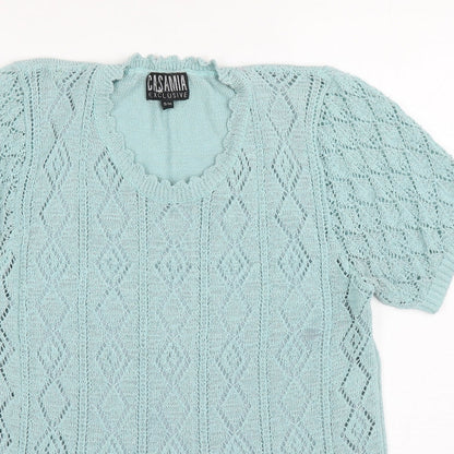 Womens UK Size S Casamia Blue Pullover Jumper