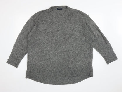 Womens UK Size S Zara Grey Pullover Jumper