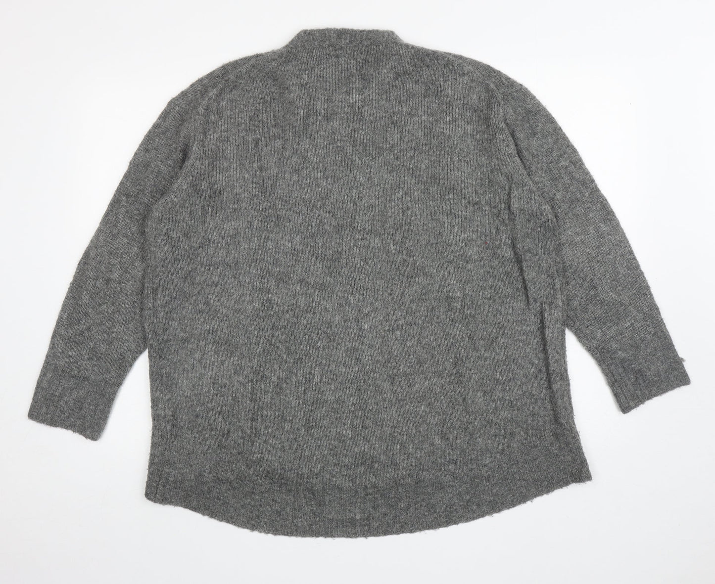 Womens UK Size S Zara Grey Pullover Jumper