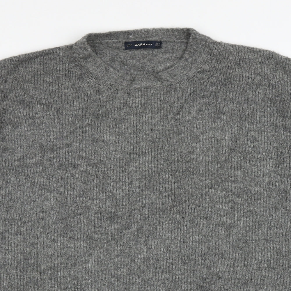 Womens UK Size S Zara Grey Pullover Jumper