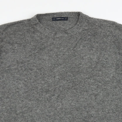 Womens UK Size S Zara Grey Pullover Jumper