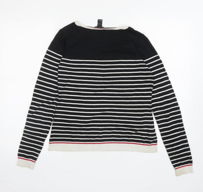 Womens UK Size M Mango Black Pullover Jumper
