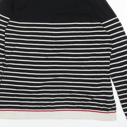 Womens UK Size M Mango Black Pullover Jumper