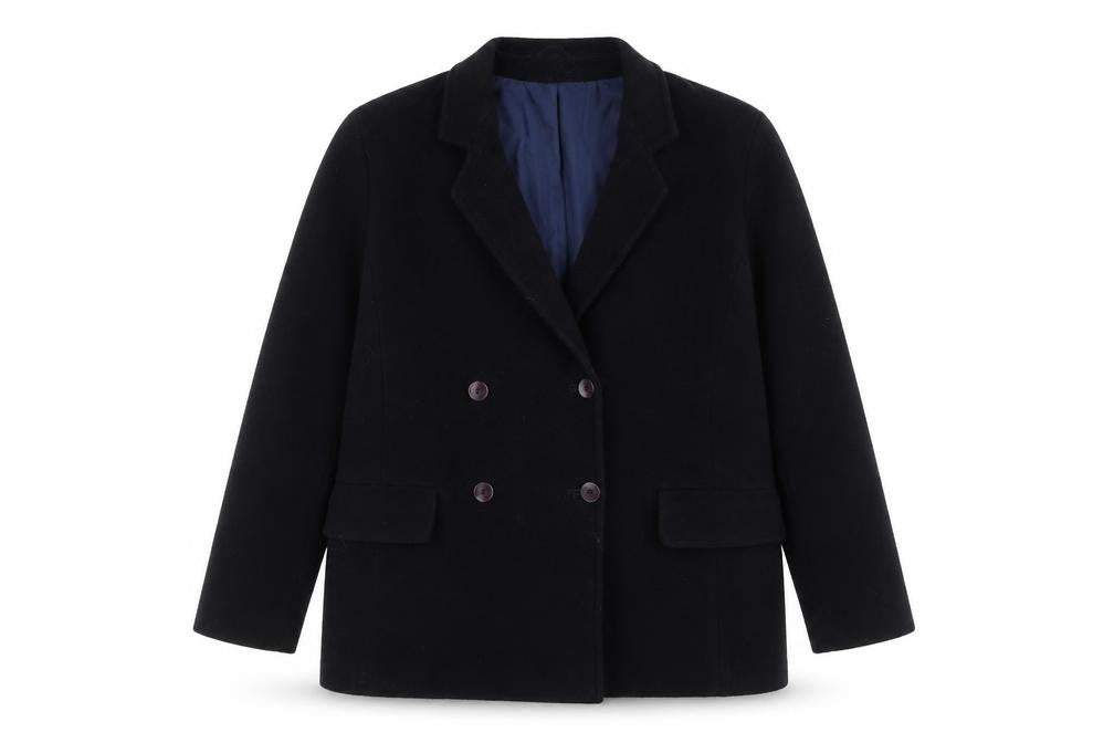Womens UK Size 16 Preworn Blue Pea Coat