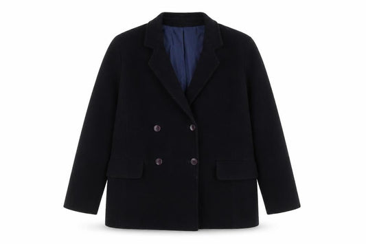 Womens UK Size 16 Preworn Blue Pea Coat