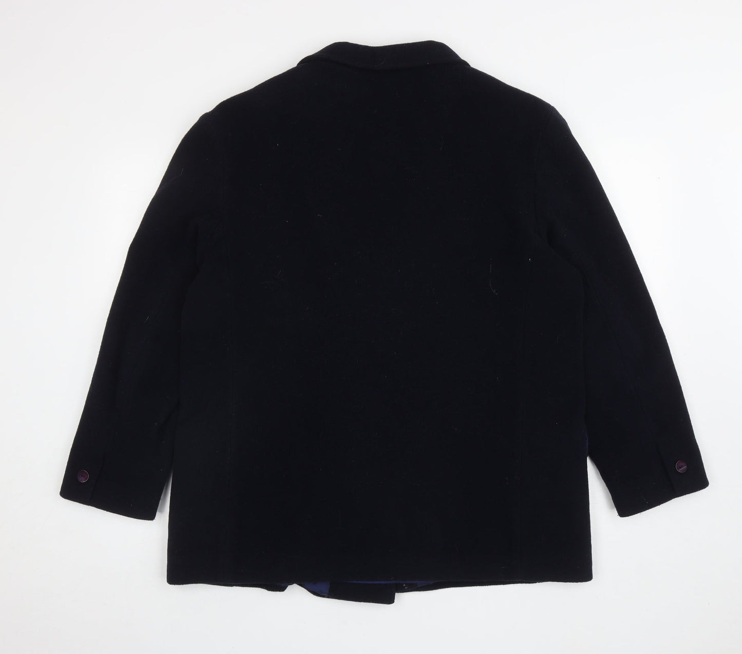 Womens UK Size 16 Preworn Blue Pea Coat