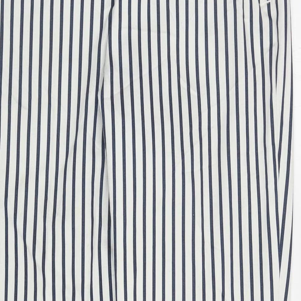 Womens UK Size 8 H&M Regular Fit Carrot White Trousers