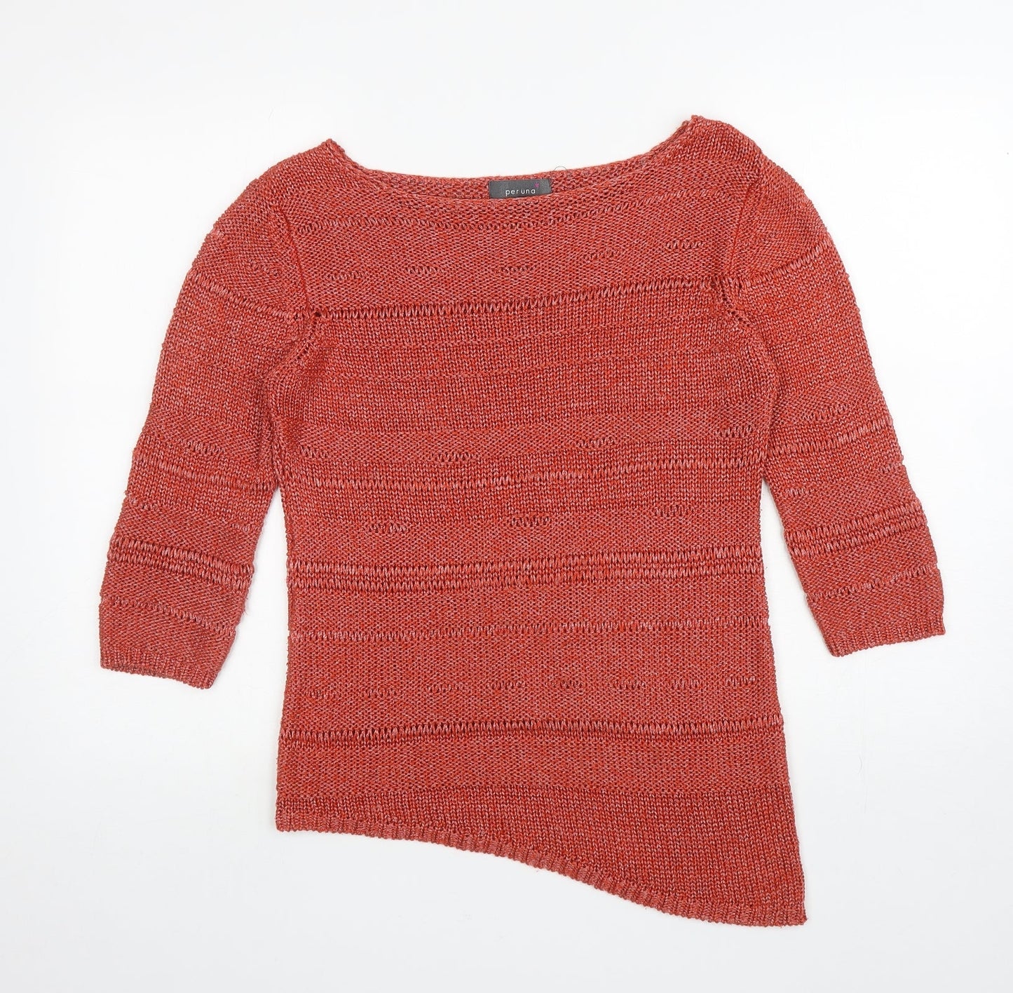 Womens UK Size 12 Per Una Orange Pullover Jumper