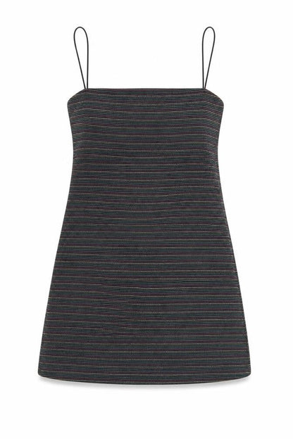 Pins & Needles Womens Multicoloured Striped Polyester Mini Size M Square Neck Pullover