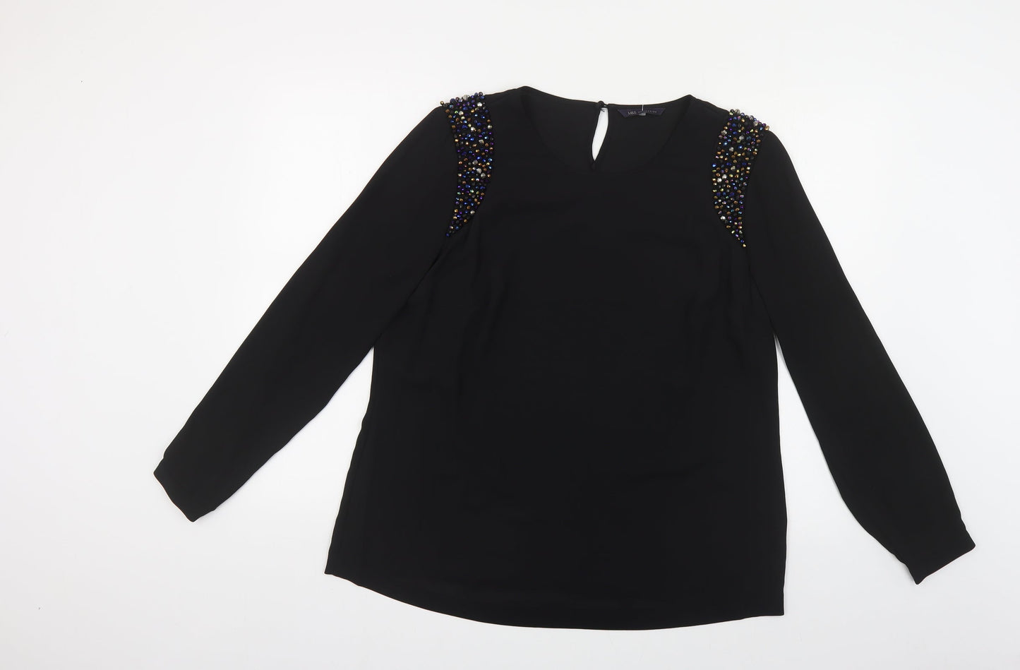 Womens UK Size M Marks and Spencer Black Basic Blouse