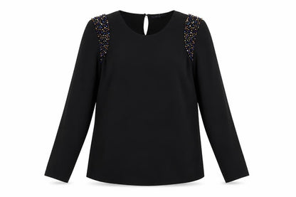 Womens UK Size M Marks and Spencer Black Basic Blouse