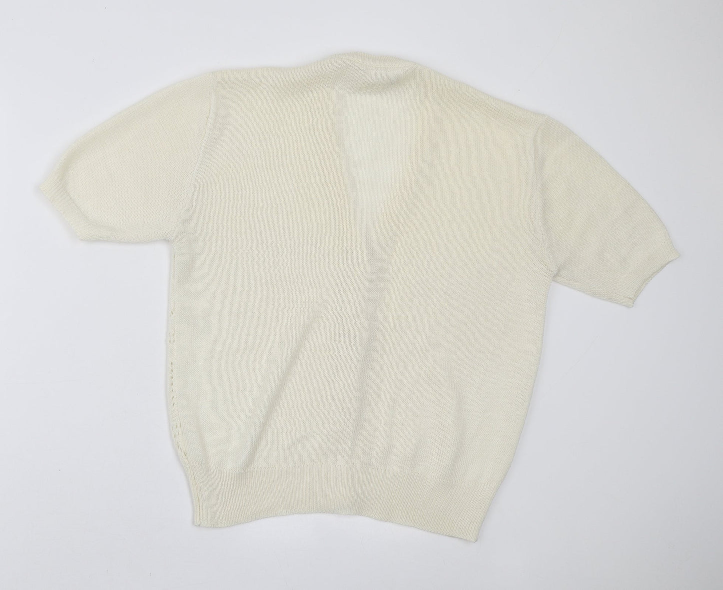 Womens UK Size 16 Preworn Ivory Cardigan Jumper