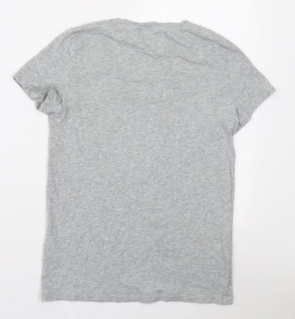Womens UK Size S Lee Cooper Grey Basic T-Shirt