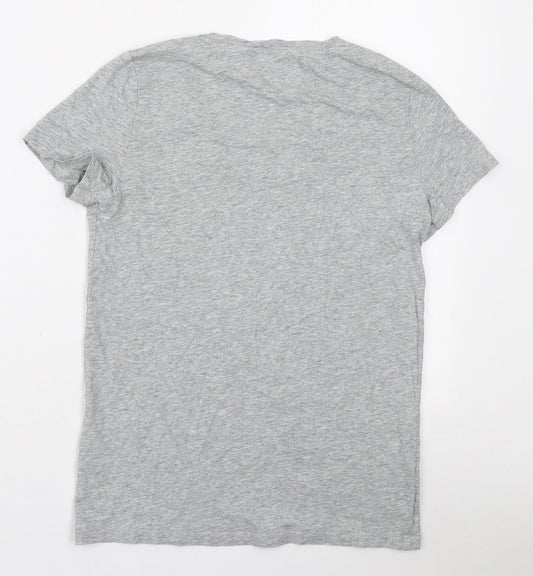 Womens UK Size S Lee Cooper Grey Basic T-Shirt