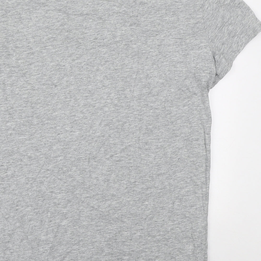 Womens UK Size S Lee Cooper Grey Basic T-Shirt