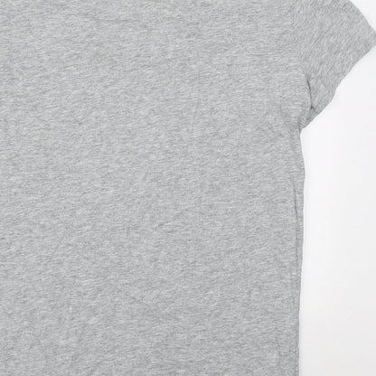 Womens UK Size S Lee Cooper Grey Basic T-Shirt