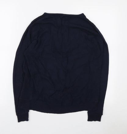 Womens UK Size S Zara Blue Pullover Jumper