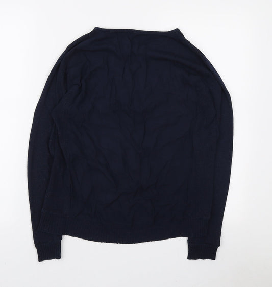 Womens UK Size S Zara Blue Pullover Jumper