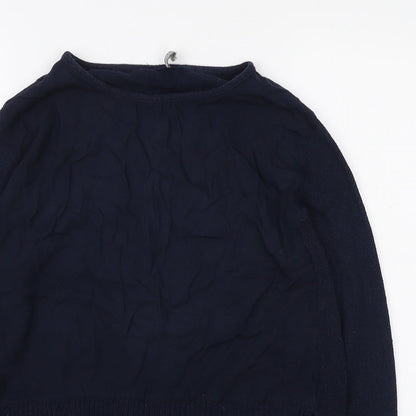 Womens UK Size S Zara Blue Pullover Jumper
