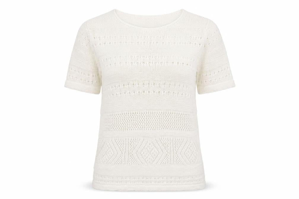 Womens UK Size 14 Preworn White Pullover Jumper