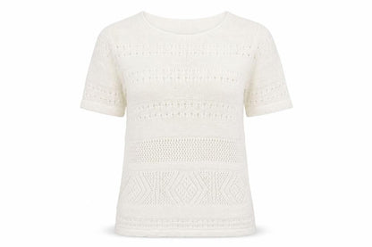 Womens UK Size 14 Preworn White Pullover Jumper