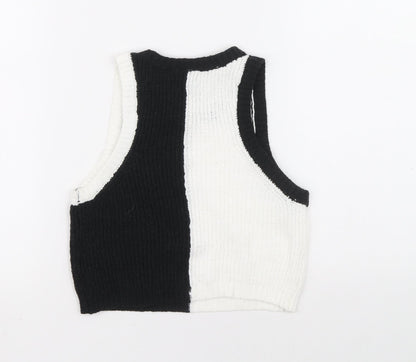 Womens UK Size S Divided Black Pullover Jumper