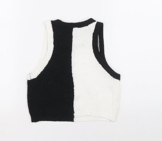 Womens UK Size S Divided Black Pullover Jumper