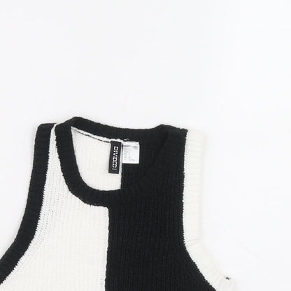 Womens UK Size S Divided Black Pullover Jumper