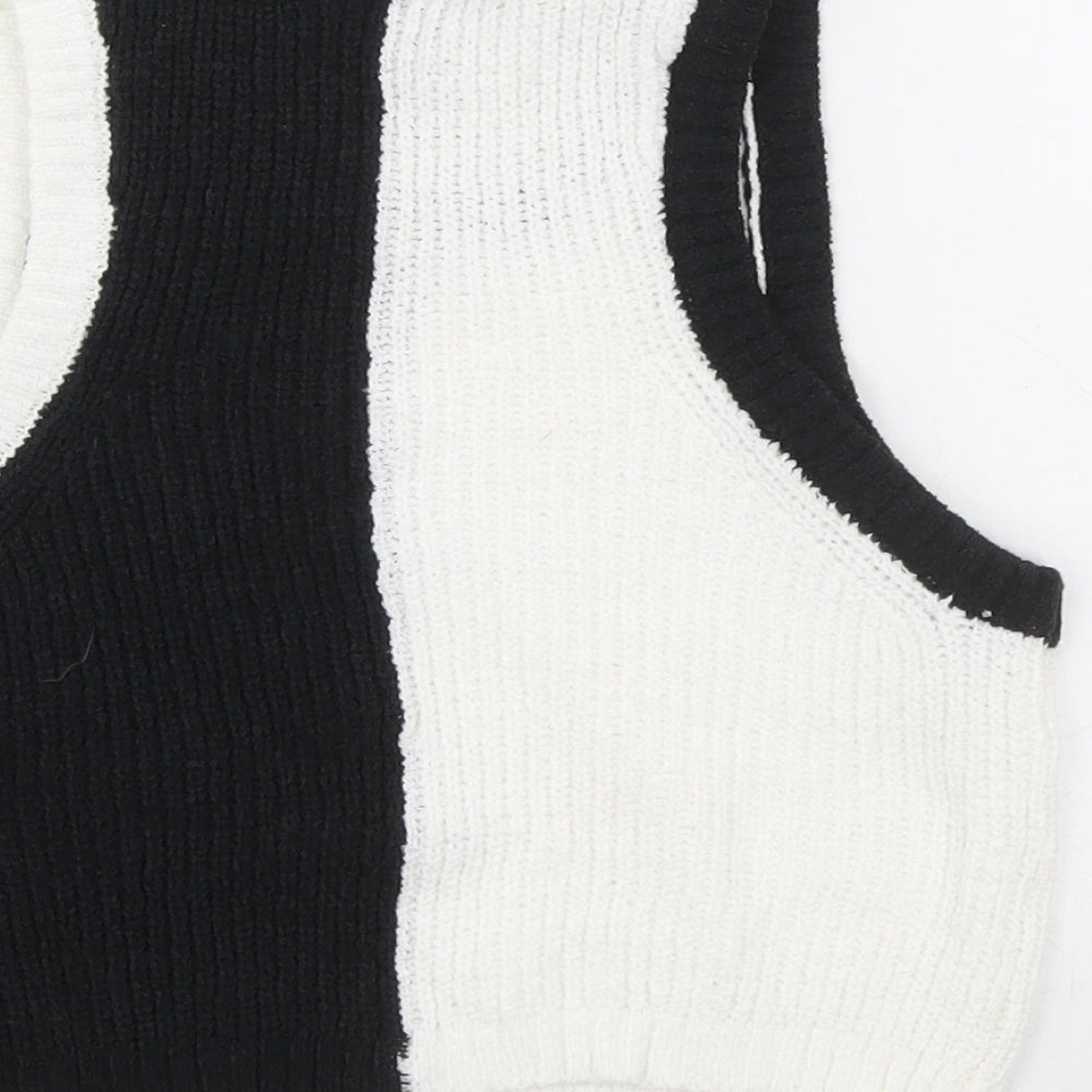 Womens UK Size S Divided Black Pullover Jumper