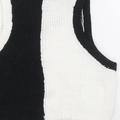 Womens UK Size S Divided Black Pullover Jumper