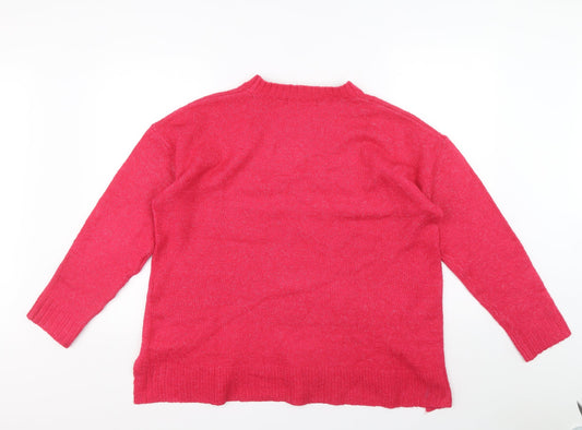 Womens UK Size L Marks and Spencer Pink Pullover Jumper