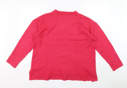 Womens UK Size L Marks and Spencer Pink Pullover Jumper