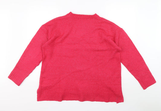 Womens UK Size L Marks and Spencer Pink Pullover Jumper
