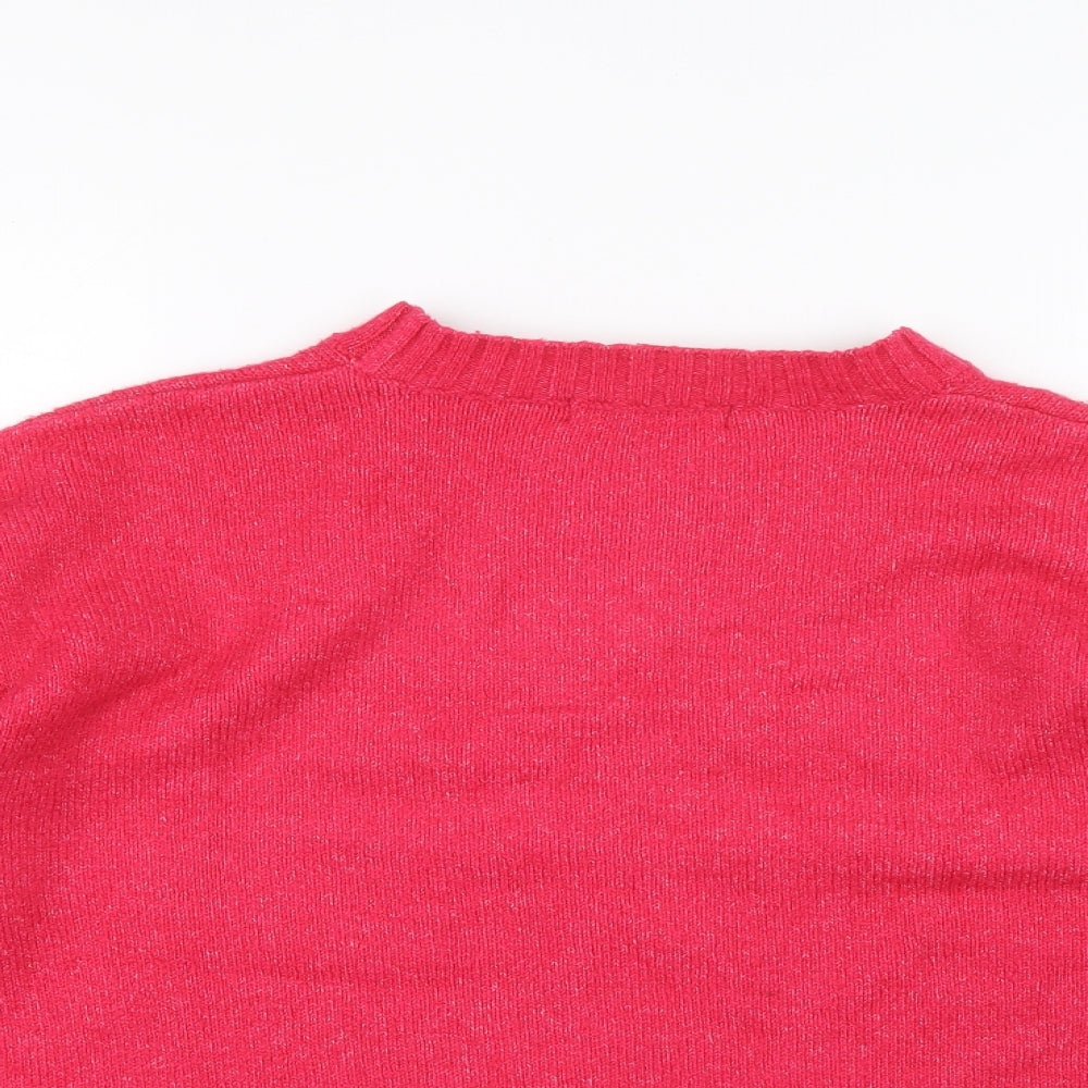 Womens UK Size L Marks and Spencer Pink Pullover Jumper