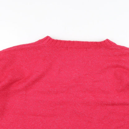 Womens UK Size L Marks and Spencer Pink Pullover Jumper