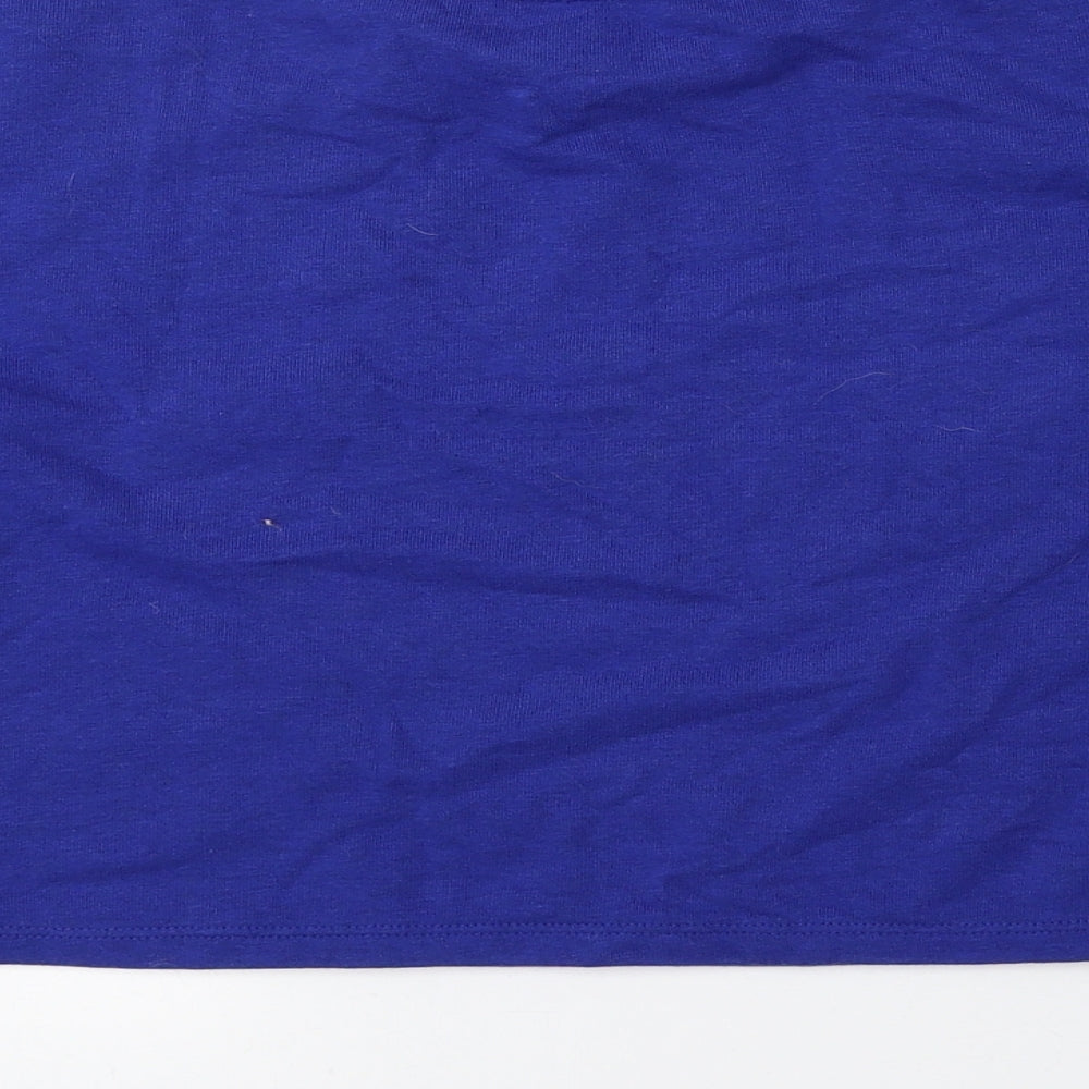 H&M Girls Blue Cotton Pullover Sweatshirt Size 11-12 Years Pullover - Cropped