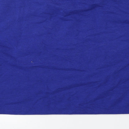 H&M Girls Blue Cotton Pullover Sweatshirt Size 11-12 Years Pullover - Cropped
