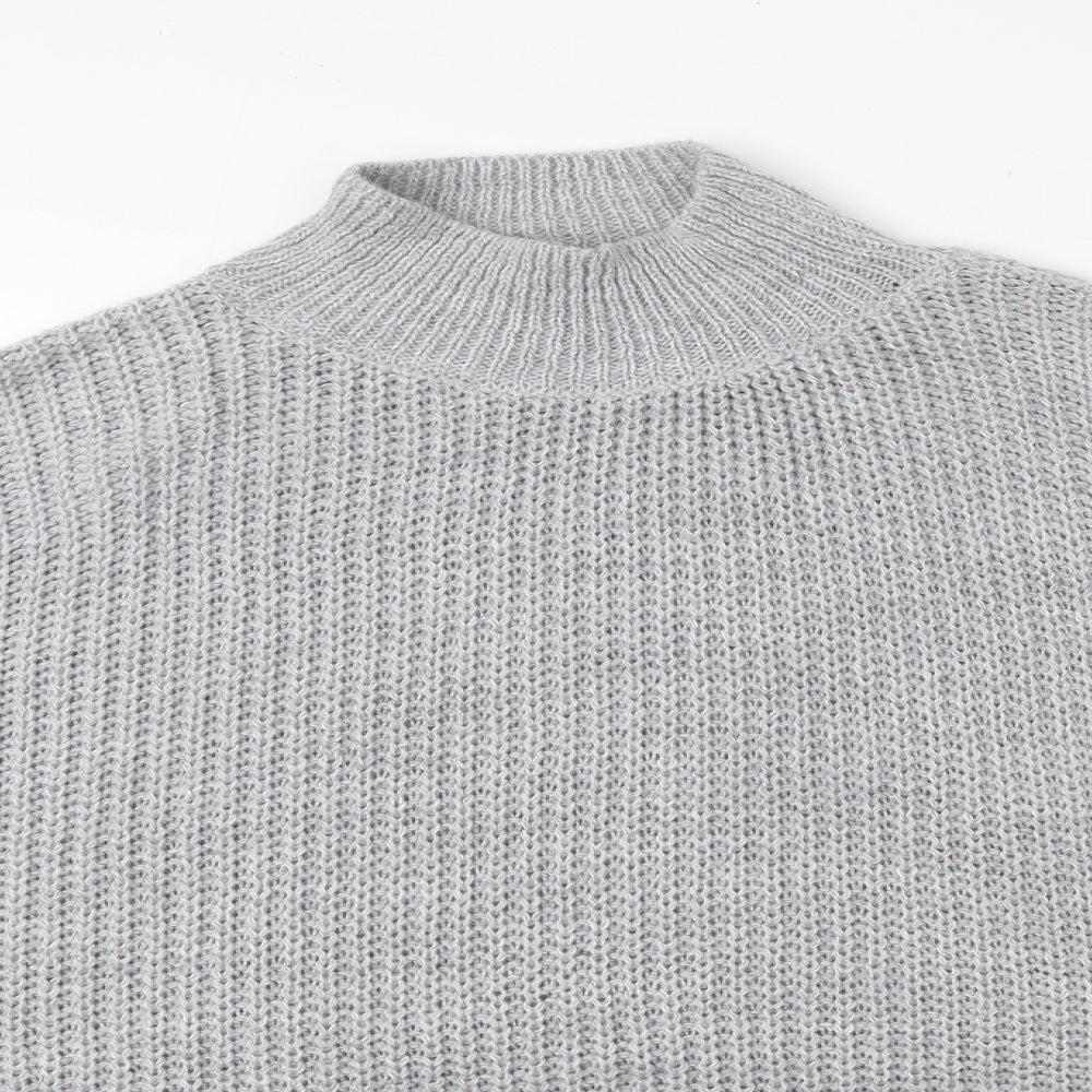 Womens UK Size M Boohoo Grey Pullover Jumper