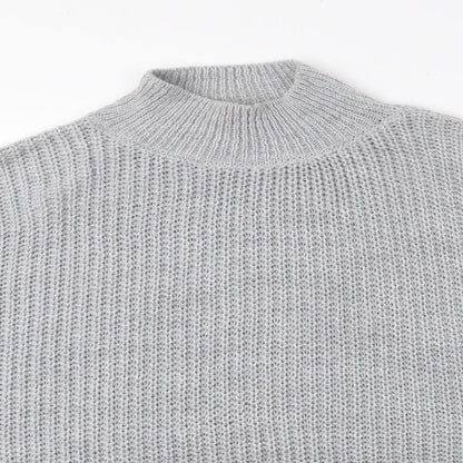 Womens UK Size M Boohoo Grey Pullover Jumper